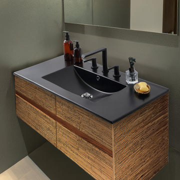 Ancillary 3-Hole 20 in. W x 18.25 in. D Classic Contemporary Rectangular Ceramic Single Sink Basin Vanity Top